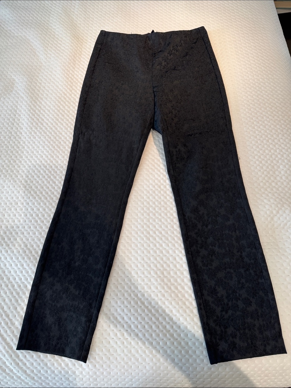 rag & bone Black Subtle Jacquard Straight-Leg pants
